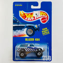 1995 Hot Wheels Chevrolet Blazer 4x4 celeste metálico CT base ZAMAC