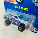 1995 Hot Wheels Chevrolet Blazer 4x4 celeste metálico CT base ZAMAC