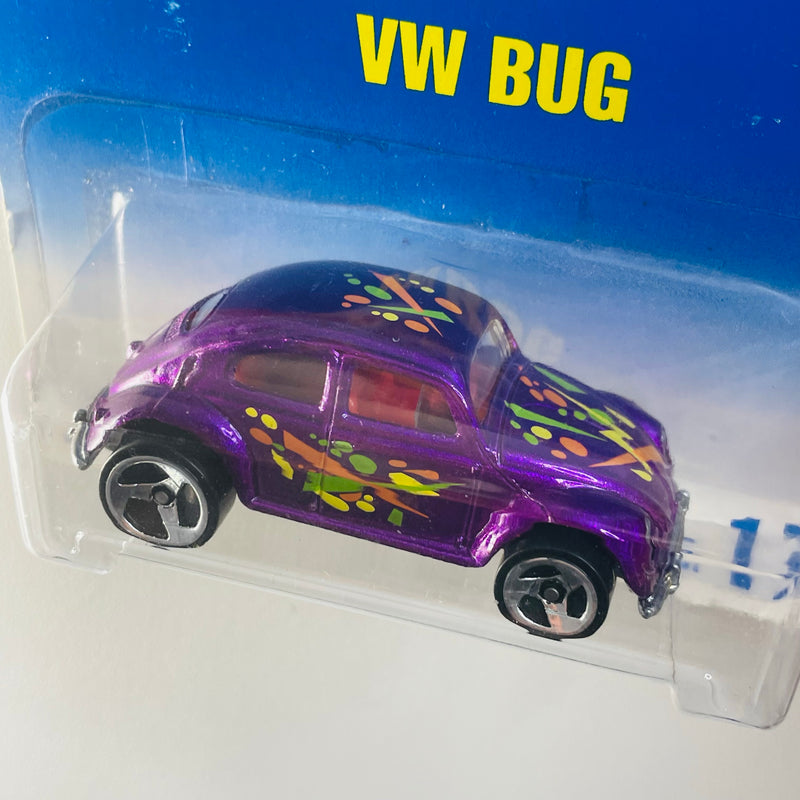 1997 Hot Wheels Volkswagen VW Bug 171 morado metálico 3SP base ZAMAC