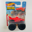 2021 Hot Wheels Monster Trucks Mini Series Lava Shark rojo