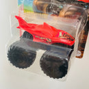 2021 Hot Wheels Monster Trucks Mini Series Lava Shark rojo