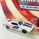 2020 Hot Wheels Stars & Stripes AMC Javelin AMX blanco ST8