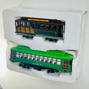 1998 Bachmann HO Scale 1:87 2 Classic Streetcars Set de 2 Trenes - Teleférico Desire St, Tranvía Powelll & Mason St