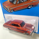 2017 Hot Wheels Retro Style 63 Chevy II Exclusivo Target naranja 5SP