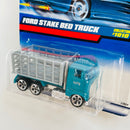 1999 Hot Wheels Ford Stake Bed Truck 1010 verde 5DOT