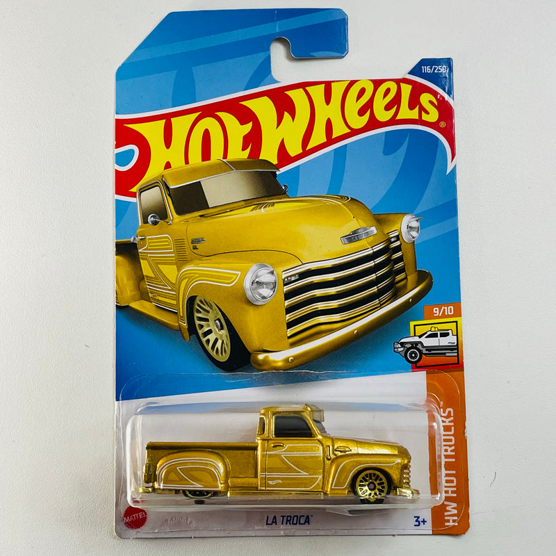 2022 Hot Wheels HW Hot Trucks Chevrolet La Troca dorado metálico LW