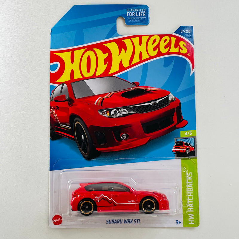 2022 Hot Wheels HW Hatchbacks Subaru WRX STI rojo MC5