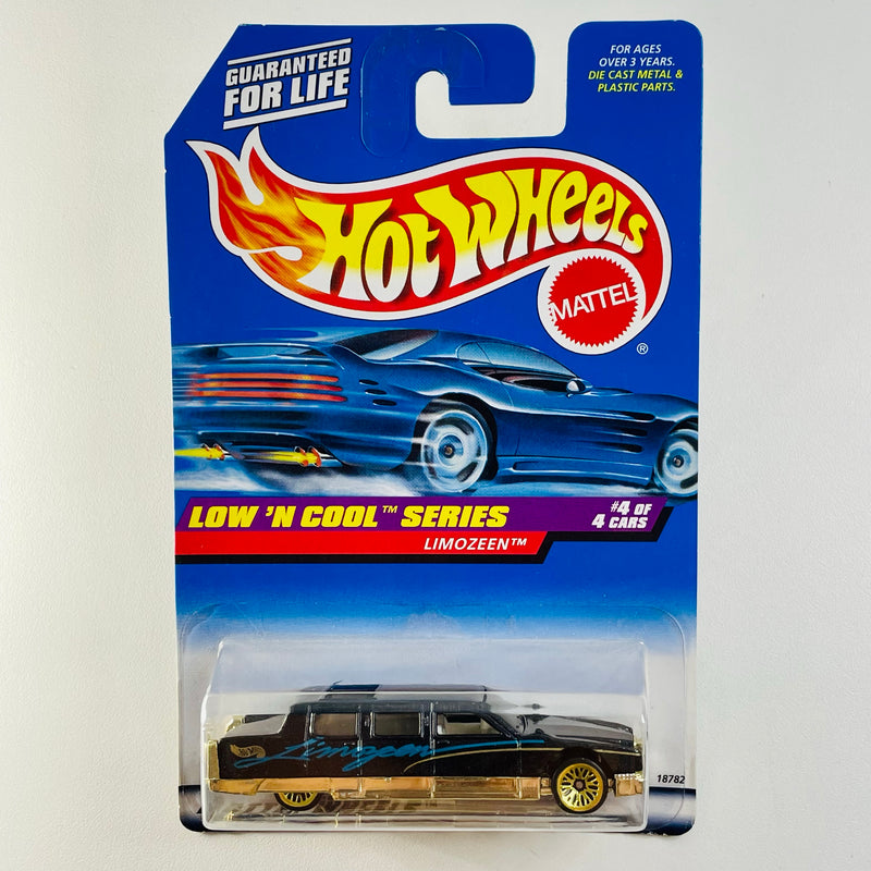 1998 Hot Wheels Low 'n Cool Series Limozeen negro metálico LW