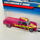 1999 Hot Wheels Chevrolet Customized C3500 rojo metálico 5SP