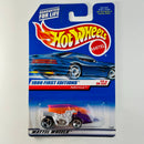 1999 Hot Wheels First Editions Popcycle morado metálico 3SP base ZAMAC Primera Edición