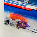 1999 Hot Wheels First Editions Popcycle morado metálico 3SP base ZAMAC Primera Edición