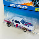 1997 Hot Wheels Chevy Stocker 618 blanco 5SP base ZAMAC