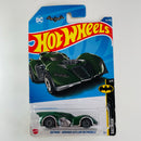 2022 Hot Wheels Batman Arkham Asylum Batmobile verde AD Tarjeta Internacional
