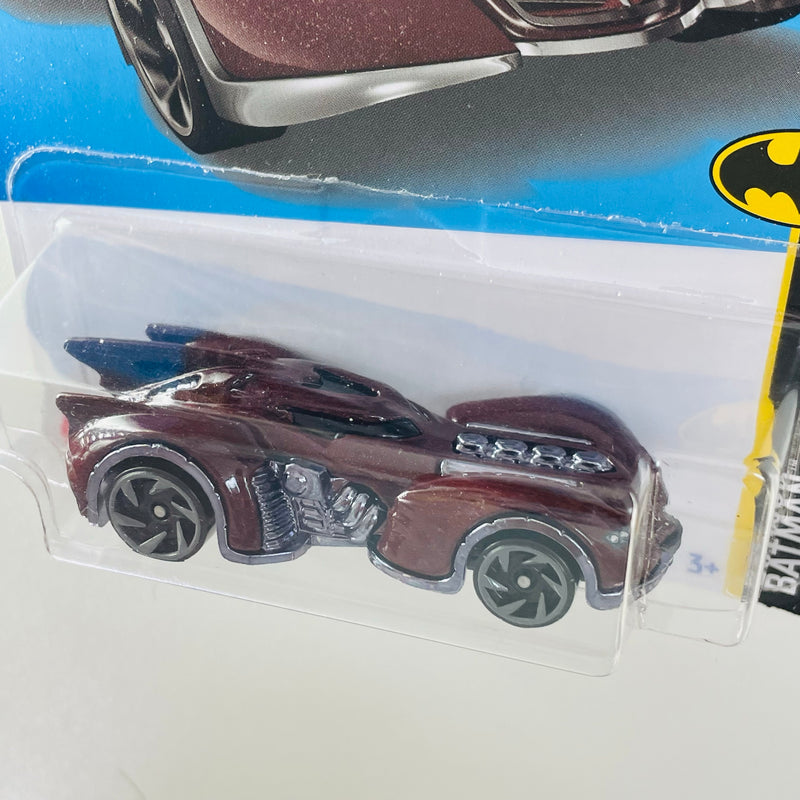 2022 Hot Wheels Batman Arkham Asylum Batmobile rojo metálico RA6