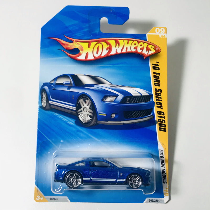 2010 Hot Wheels New Models 10 Ford Shelby GT500 azul PR5