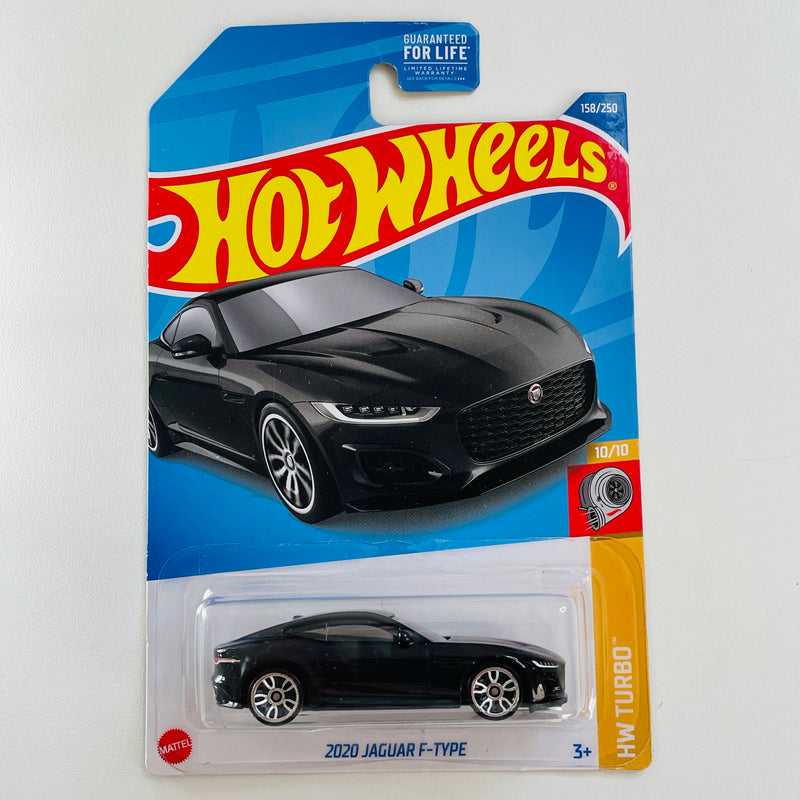 2022 Hot Wheels HW Turbo 2020 Jaguar F-Type negro J5