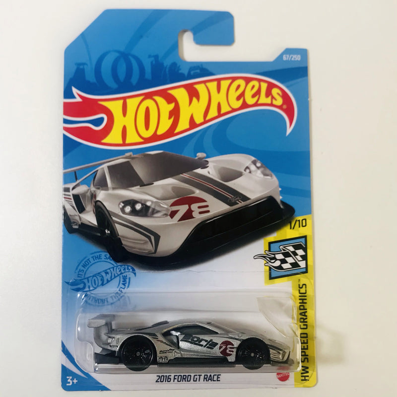 2021 Hot Wheels HW Speed Graphics 2016 Ford GT Race plata J5