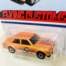 2020 Hot Wheels Flying Customs 71 Datsun 510 Exclusivo Target naranja HO