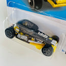 2022 Hot Wheels Rod Squad Broken Promises Mod Rod negro 5SP Tarjeta Internacional