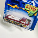 2002 Hot Wheels Deora 122 rojo metálico SB base ZAMAC
