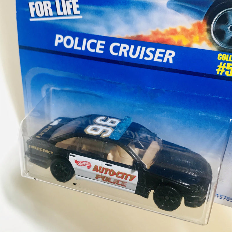 1996 Hot Wheels Police Cruiser negro 7SP