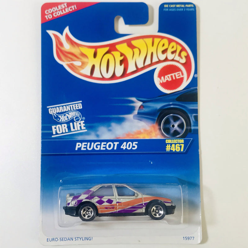 1997 Hot Wheels Peugeot 405 467 gris 5SP