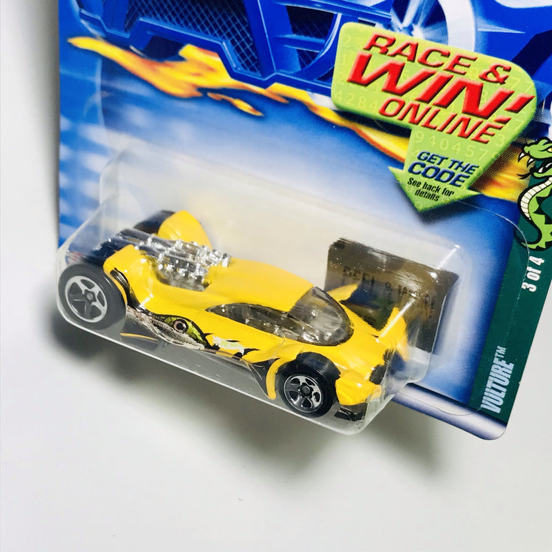 2002 Hot Wheels Cold Blooded Vulture 077 amarillo 5SP