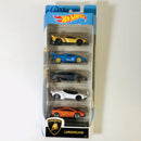 2020 Hot Wheels Lamborghini 5 Pack Set de 5 - Lamborghini Veneno, Lamborghini Huracán Super Trofeo, Lamborghini Murciélago Superveloce, Lamborghini Aventador J, Lamborghini Gallardo LP 570-4 Superleggera