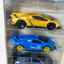 2020 Hot Wheels Lamborghini 5 Pack Set de 5 - Lamborghini Veneno, Lamborghini Huracán Super Trofeo, Lamborghini Murciélago Superveloce, Lamborghini Aventador J, Lamborghini Gallardo LP 570-4 Superleggera