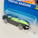1996 Hot Wheels Pontiac Banshee 457 negro 5SP base ZAMAC