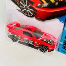 2014 Hot Wheels HW City Custom 12 Ford Mustang rojo TRAP5