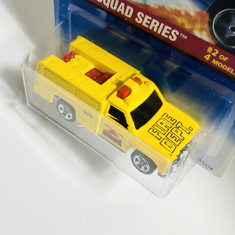 1996 Hot Wheels Fire Squad Series Rescue Ranger amarillo 5SP
