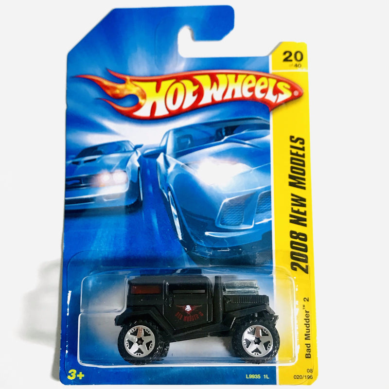 2008 Hot Wheels New Models Bad Mudder 2 negro 5SP