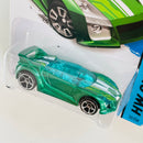 2014 Hot Wheels HW City Quick N Sik verde metálico OH5