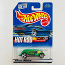 2000 Hot Wheels Hot Rod Magazine 33 Ford Roadster verde con flamas SB base ZAMAC