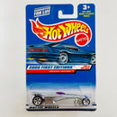 2000 Hot Wheels First Editions Greased Lightnin gris 5SP base ZAMAC
