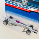 2000 Hot Wheels First Editions Greased Lightnin gris 5SP base ZAMAC