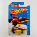 2015 Hot Wheels HW City Scorpedo rojo metálico PR5