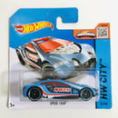 2015 Hot Wheels HW City Speed Trap celeste PR5 Blíster Europeo