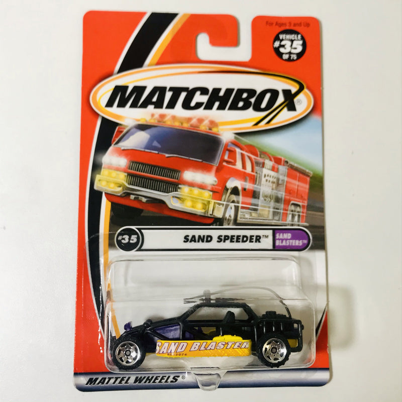 2001 Matchbox Sand Blasters Sand Speeder Dune Buggy negro