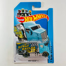 2014 Hot Wheels HW City Hiway Hauler 2 celeste PR5