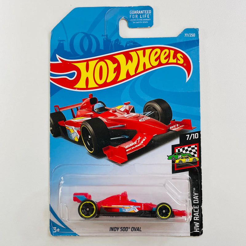 2019 Hot Wheels HW Race Day Indy 500 Oval rojo MC5