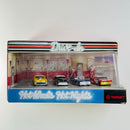1999 Hot Wheels Target Exclusive Drive-In Hot Wheels Hot Nights Set de 4 - 57 Chevy, Purple Passion, 59 Caddy, 59 Chevy Impala