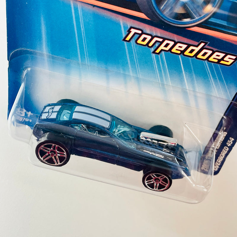 2005 Hot Wheels First Editions Torpedoes Overbored 454 048 azul PR5