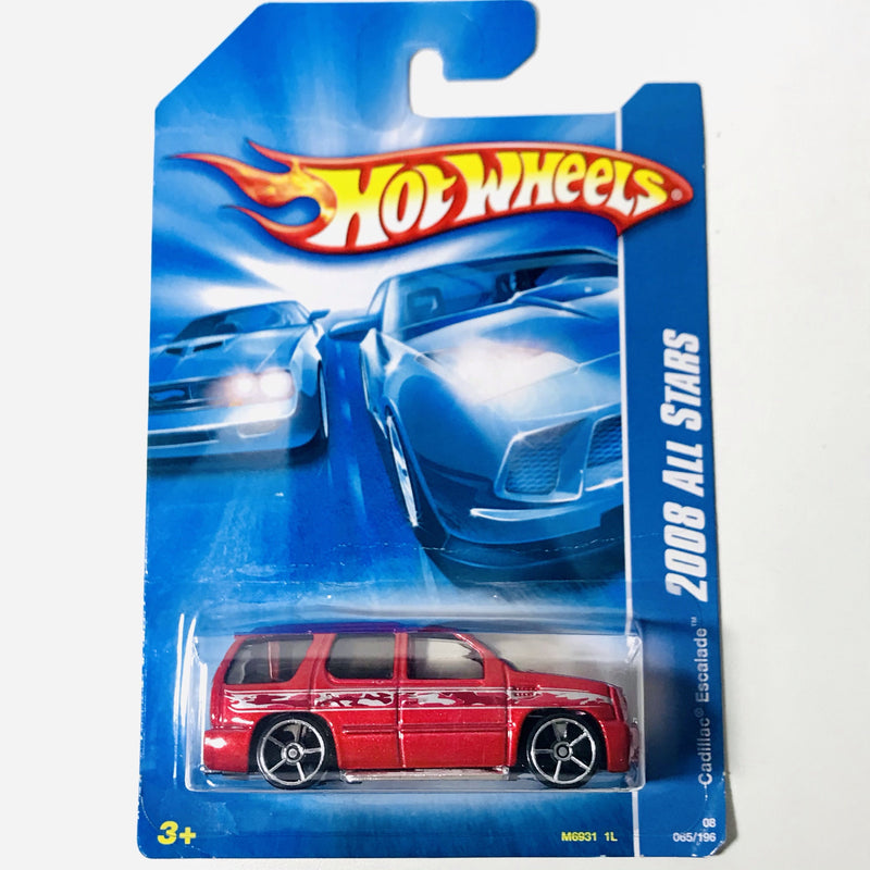 2008 Hot Wheels All Stars Cadillac Escalade rojo OH5