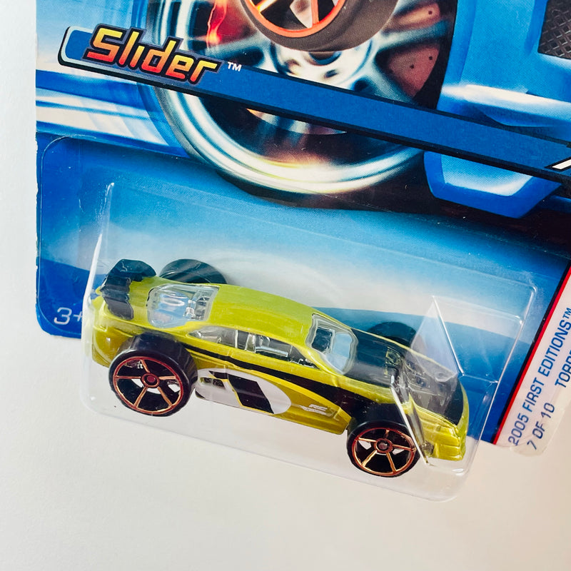 2005 Hot Wheels First Editions Torpedoes Slider 047 verde FTE