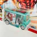 2021 Hot Wheels Premium Pop Culture Masters of the Universe He-Man Teela Bread Box Jeep FJ-3 verde Llantas de Goma RR base ZAMAC