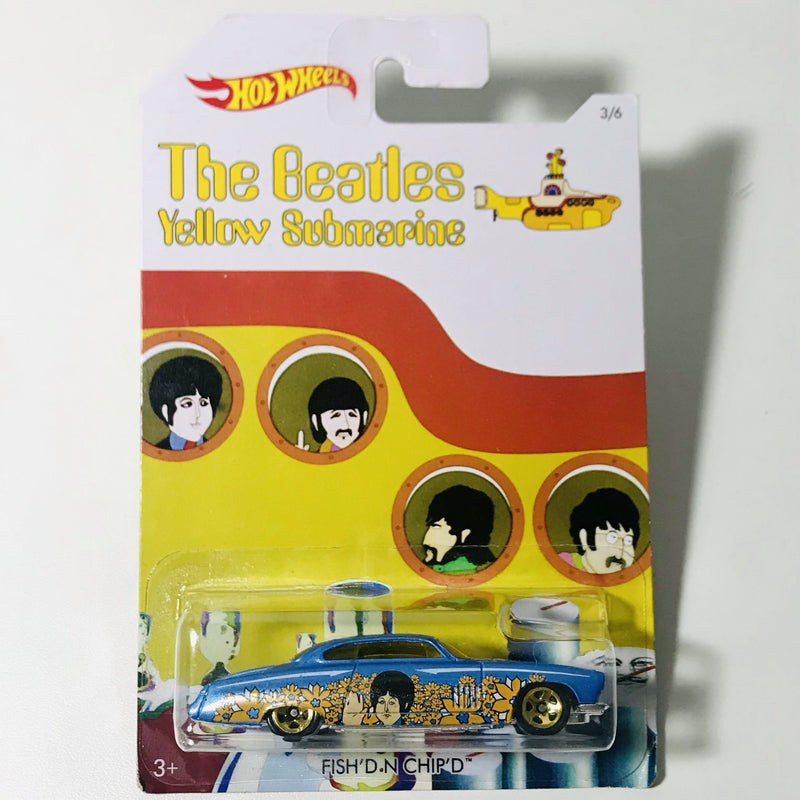 2016 Hot Wheels The Beatles Yellow Submarine Paul McCartney Fish'd & Chip'd celeste 5SP