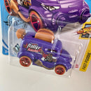 2020 Hot Wheels Fast Foodie Roller Toaster morado OH5 base ZAMAC
