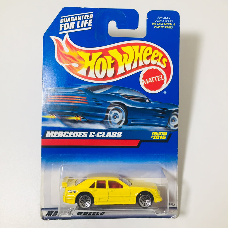 1999 Hot Wheels Mercedes C-Class 1015 amarillo LW